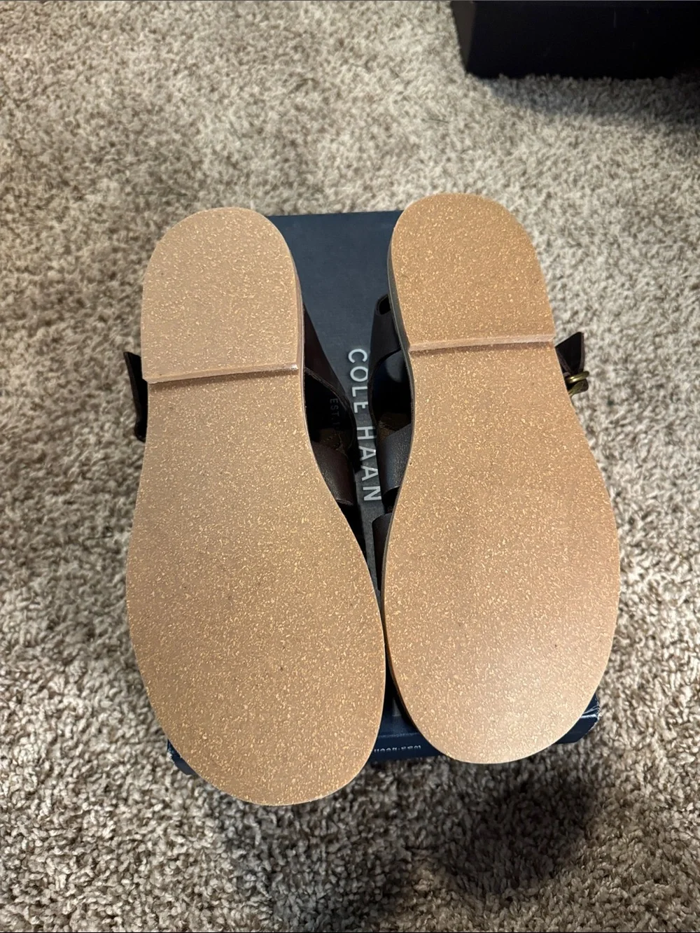 Cole Haan Brown Leather Men’s Fisherman Sandals